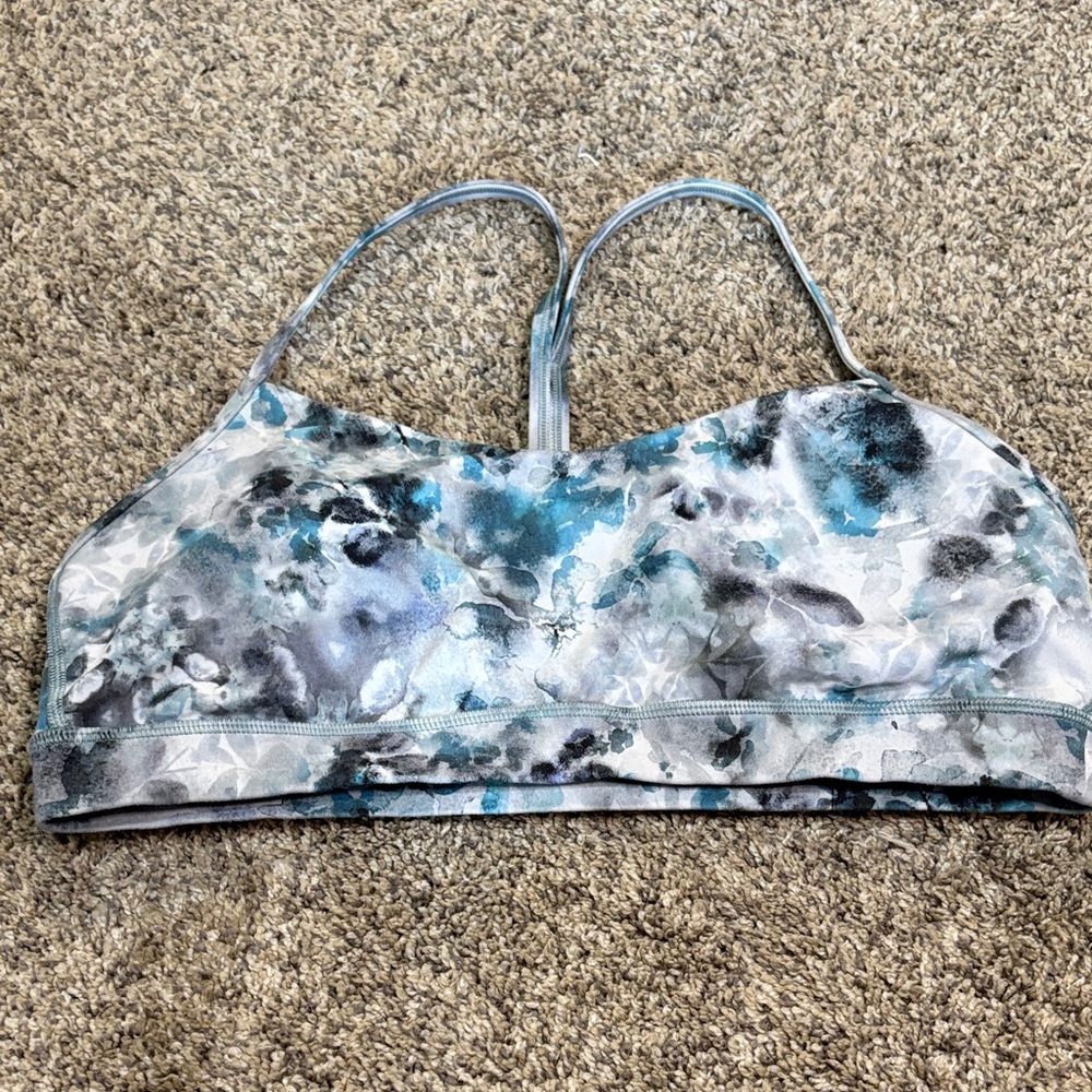 Lululemon Athletica Teal and Gray Sports Bra